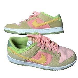 Nike Pastel Pink and Yellow Sneakers